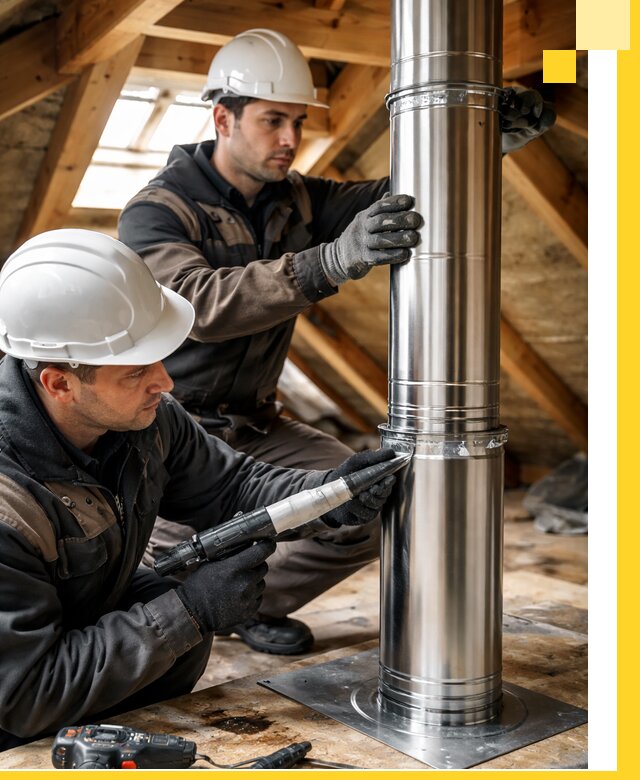 Монтаж дымоходов для каминов в Георгиевске с гарантией качества