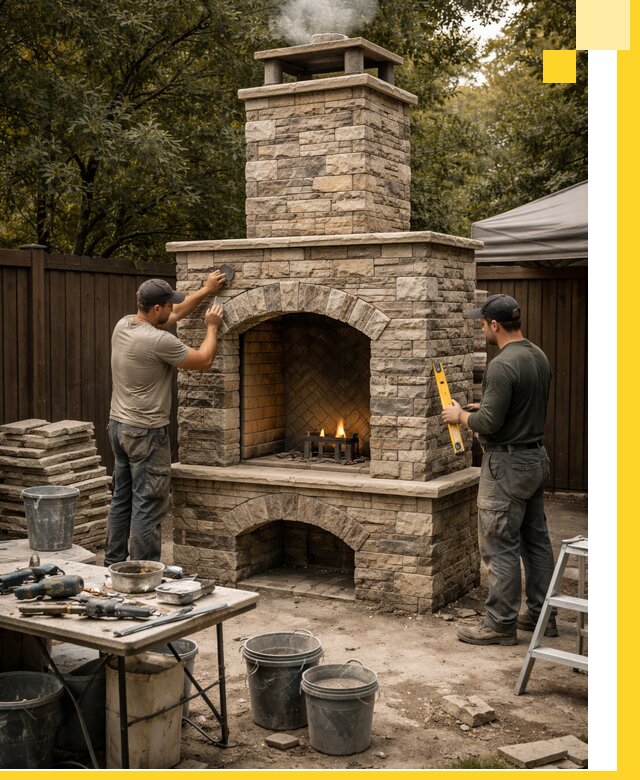 Проектирование и установка уличных каминов в Георгиевске