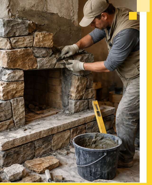 Изготовление и установка каменных каминов под ключ в Георгиевске