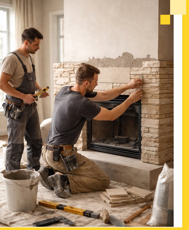 Установка и монтаж каминов для загородного дома в Георгиевске