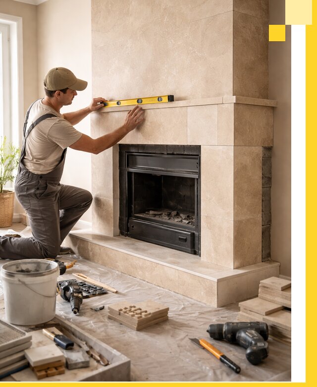 Установка и монтаж каминов в частном доме под ключ в Георгиевске