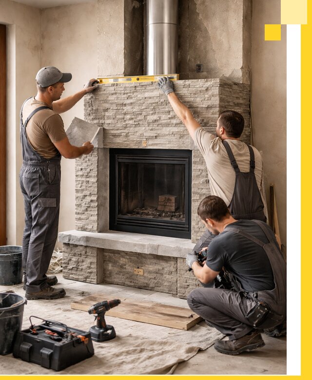 Профессиональный монтаж каминов под ключ в Георгиевске для дома