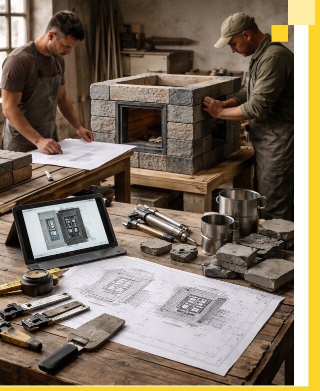 Разработка проектов печей с согласованием и монтажом в Георгиевске