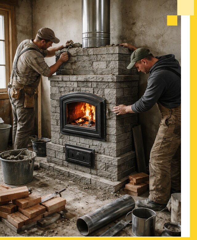 Производство, поставка и монтаж дровяных печей в Георгиевске