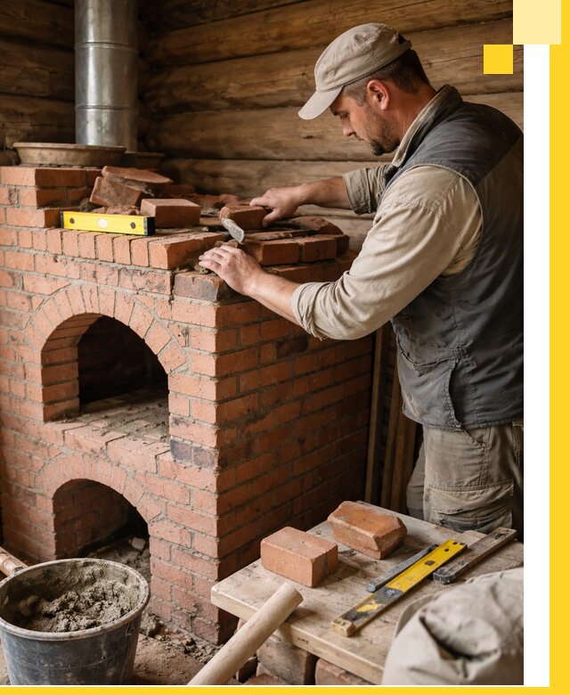 Изготовление и установка русских печей в Георгиевске под ключ