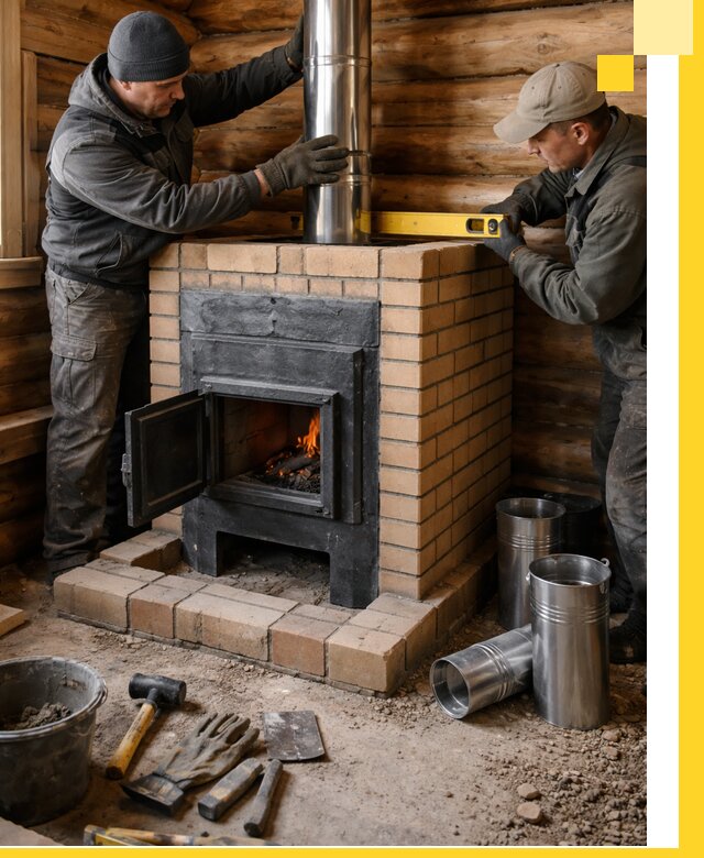 Проектирование, изготовление и установка банных печей в Георгиевске