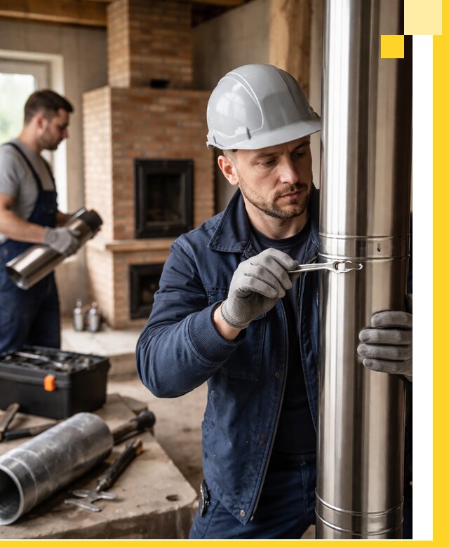 Профессиональный монтаж дымоходов для печей в Георгиевске