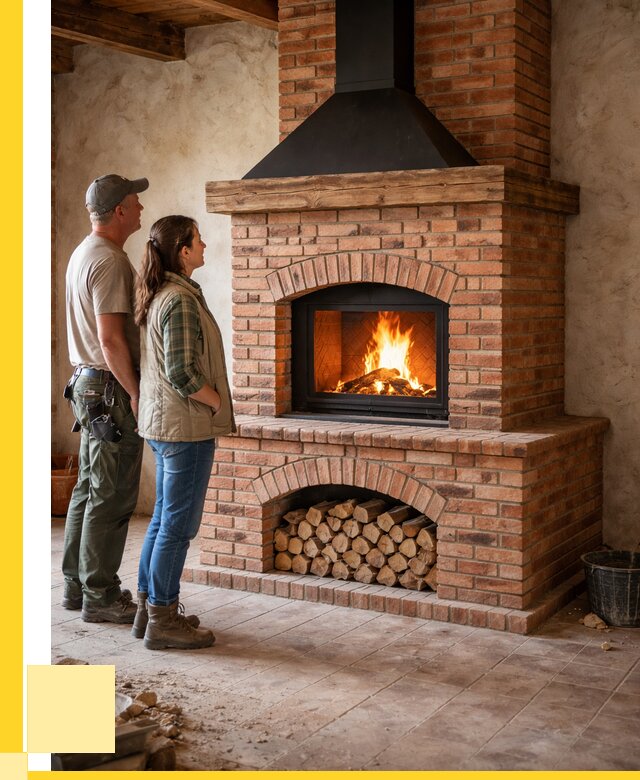 Печи камины из кирпича в Георгиевске от 123684 р. | ЭриданГрг