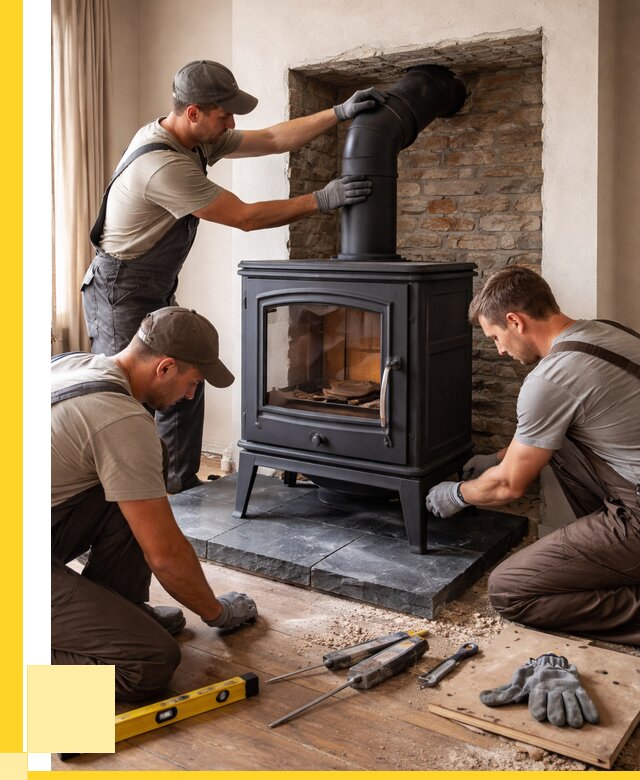 Монтаж печи камина в частном доме в Георгиевске от 25768 р. | ЭриданГрг