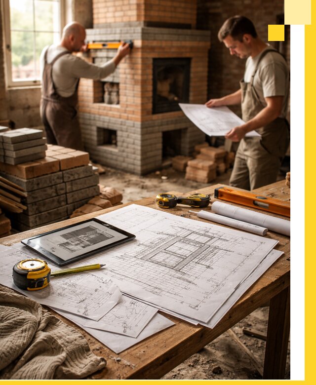 Проекты печей и каминов с индивидуальным дизайном в Георгиевске