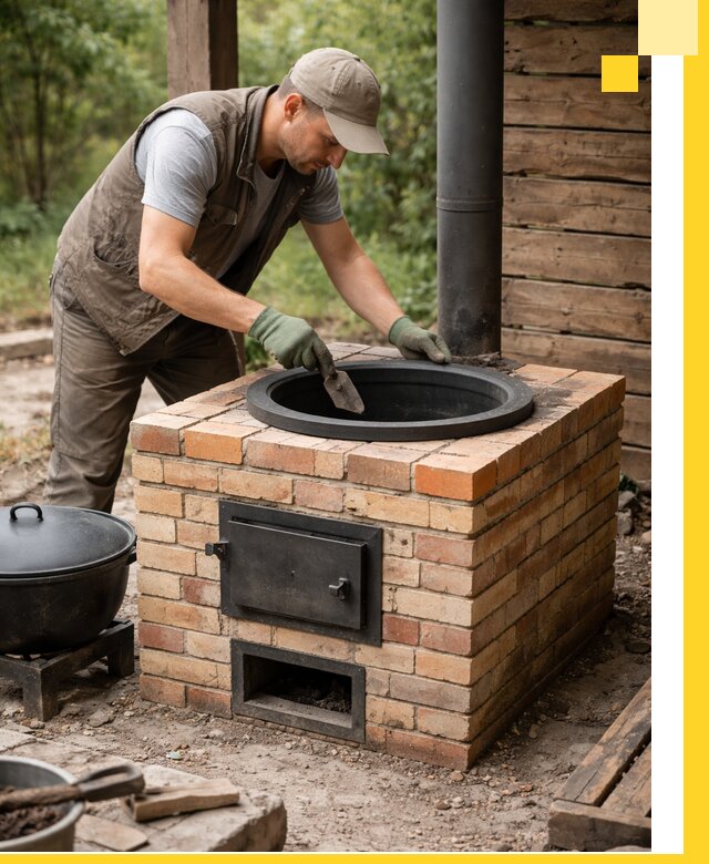 Изготовление и установка печей для казана в Георгиевске под ключ