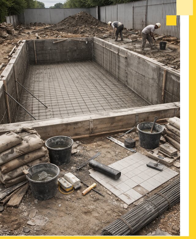 Строительство бассейнов под ключ в Георгиевске, дизайн и монтаж