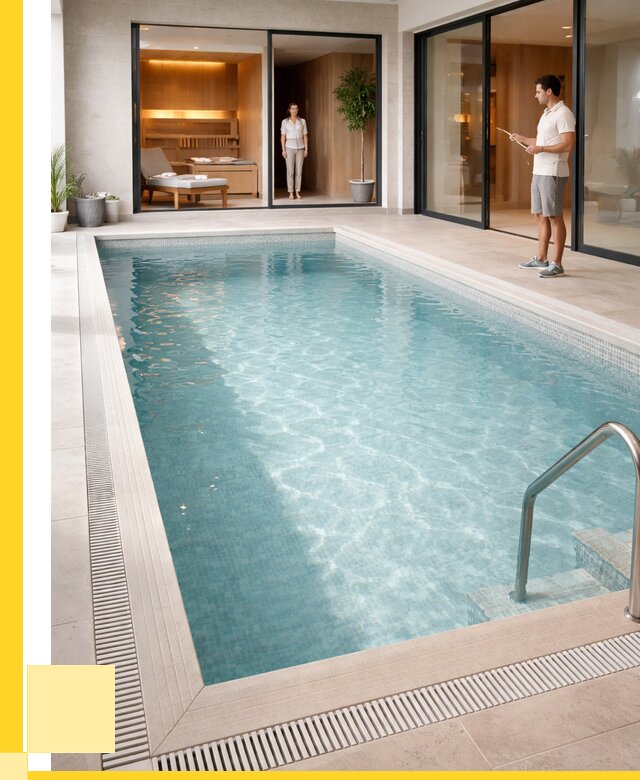 Отделка бассейна пленкой ПВХ в Георгиевске от 3607 р. - ЭриданГрг