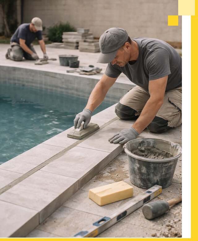 Отделка бассейнов в Георгиевске: декоративная отделка и гидроизоляция