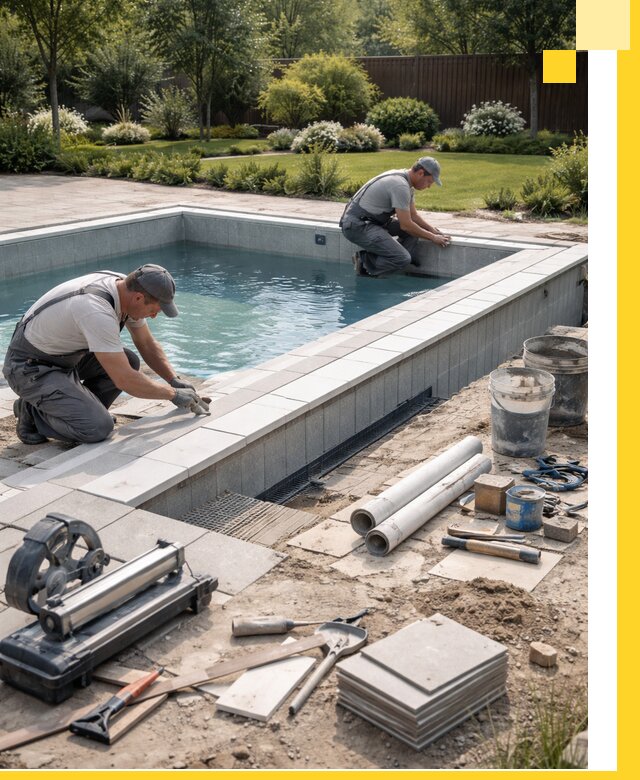 Строительство открытых бассейнов под ключ в Георгиевске профессионально