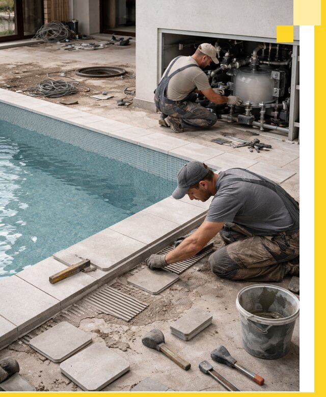 Строительство и монтаж бассейнов в коттедже в Георгиевске