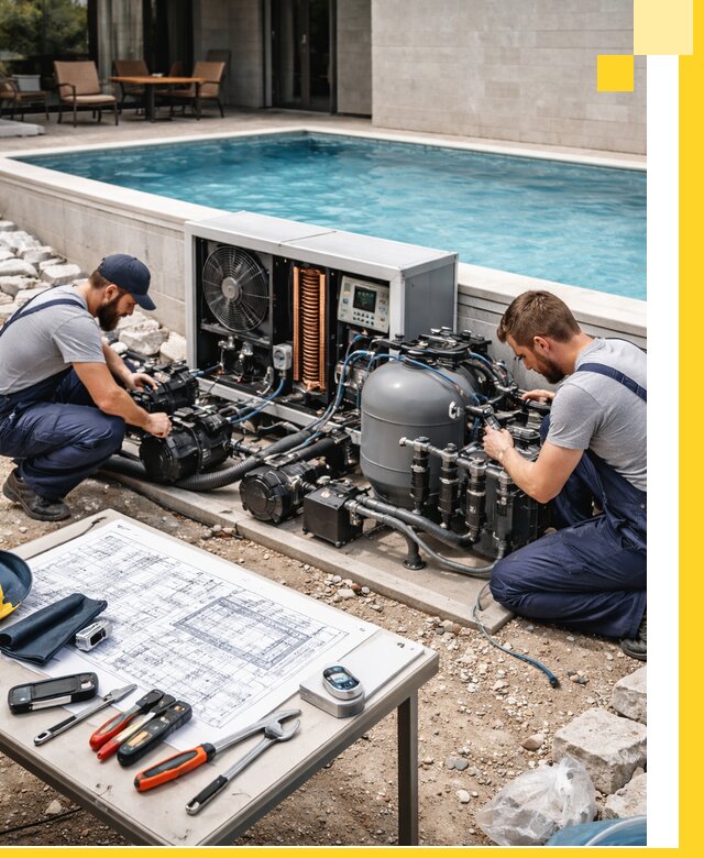 Проектирование и монтаж бассейнов с подогревом в Георгиевске