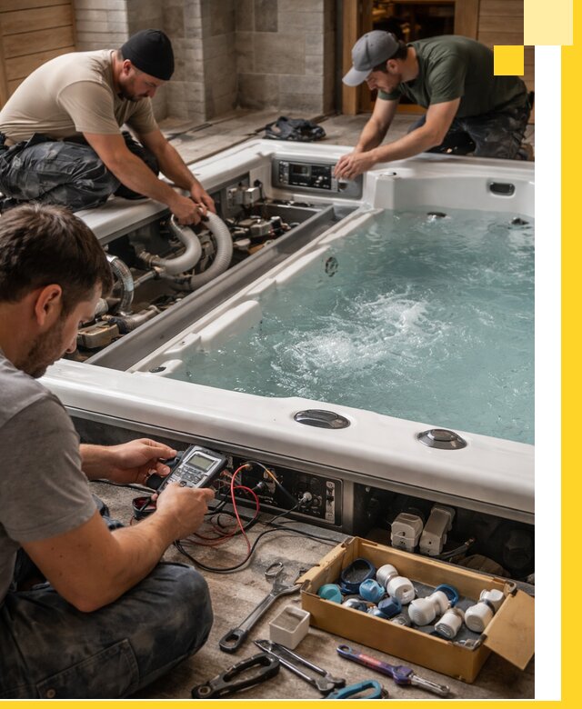 Гидромассажные бассейны под ключ в Георгиевске, дизайн и монтаж