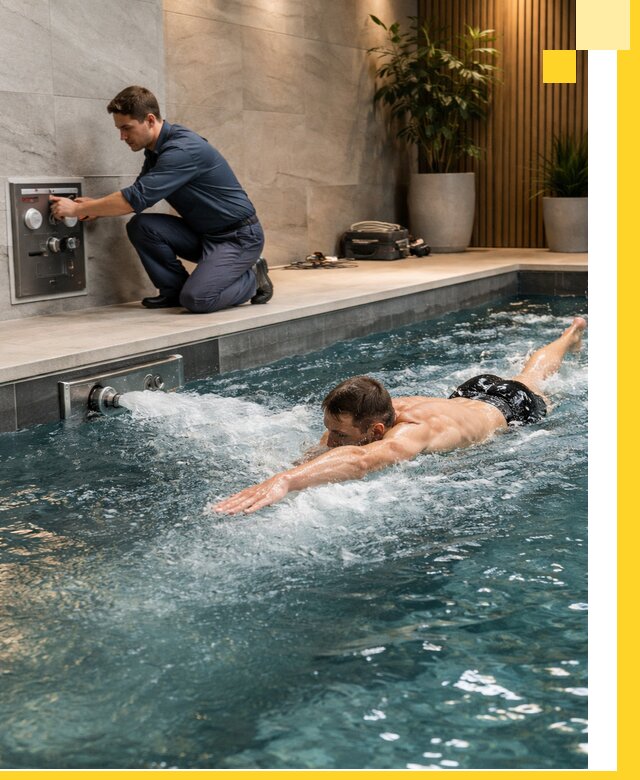 Проектирование и монтаж бассейнов с противотоком в Георгиевске