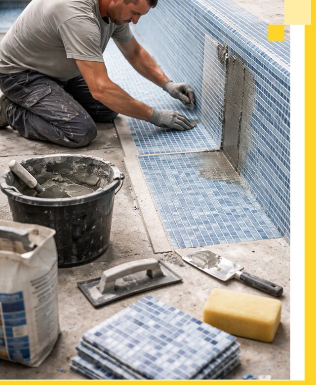 Укладка и ремонт мозаики для бассейнов под ключ в Георгиевске