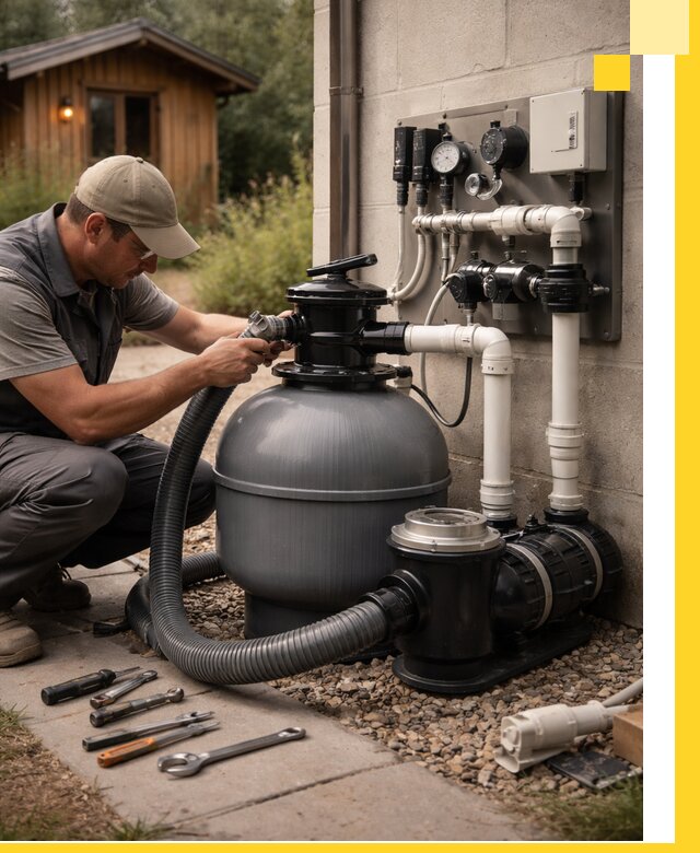 Продажа и монтаж фильтров и насосов для бассейнов в Георгиевске