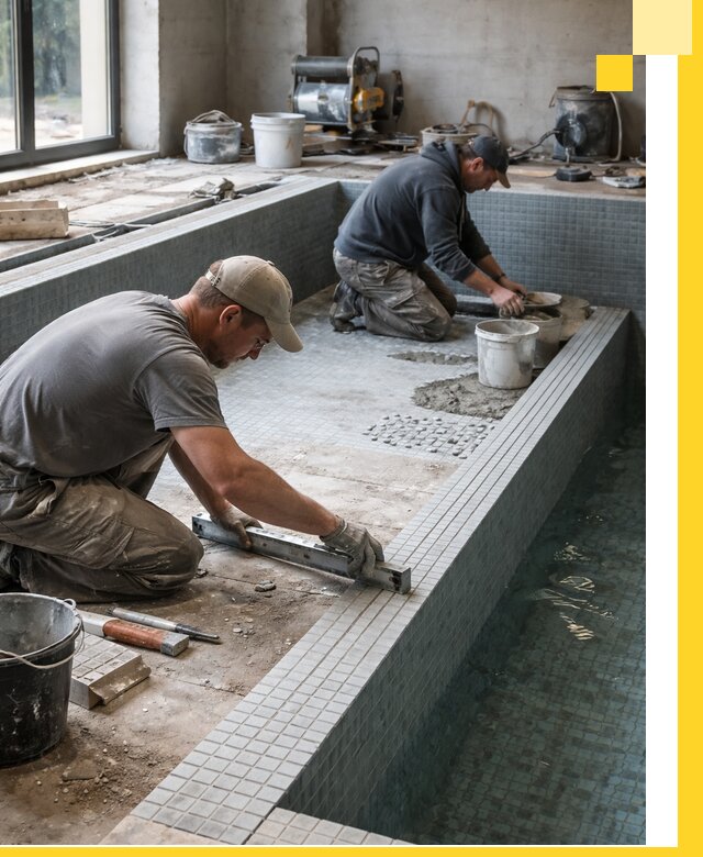 Строительство бассейна в частном доме в Георгиевске под ключ