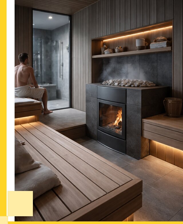 Проект сауны в частном доме в Георгиевске от 36075 р. | ЭриданГрг