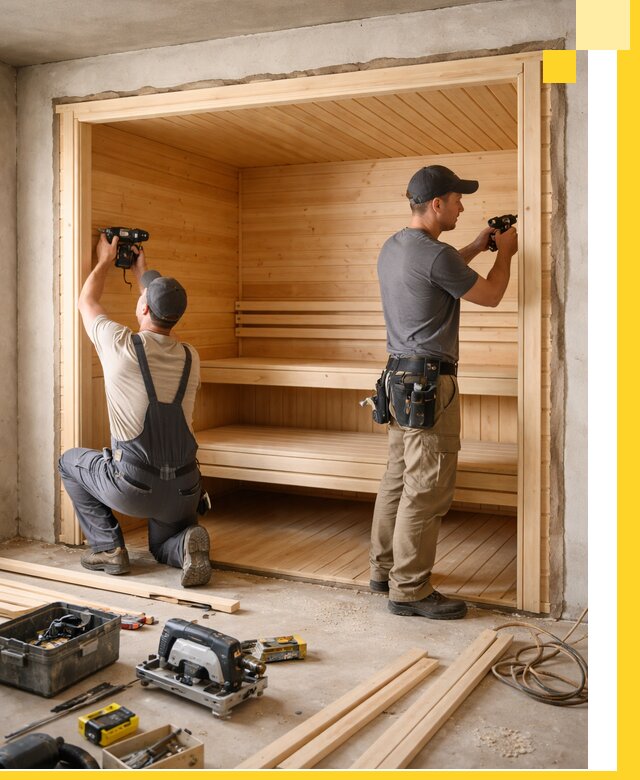 Монтаж саун под ключ в Георгиевске — проектирование и установка