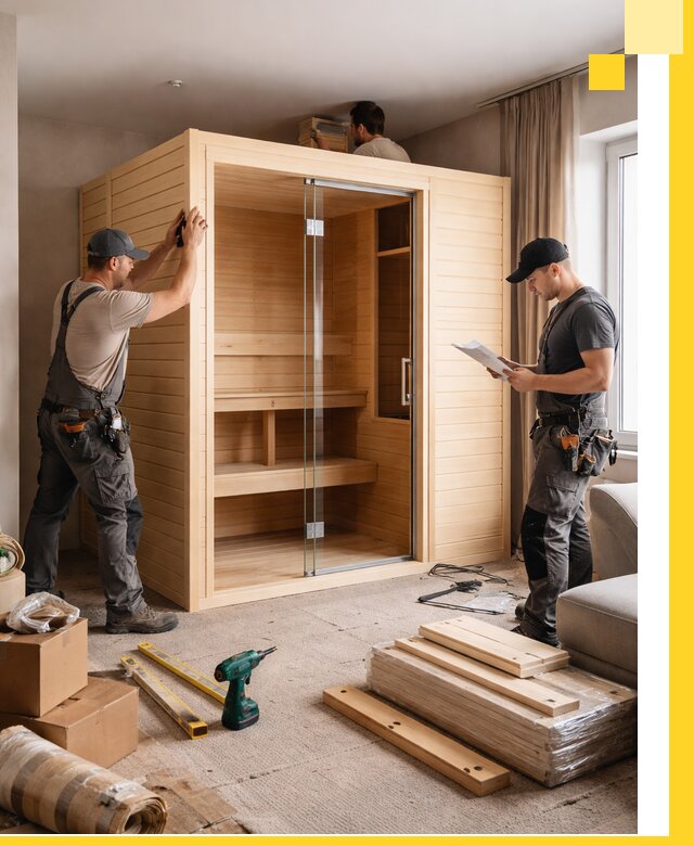 Установка и благоустройство саун в квартире в Георгиевске