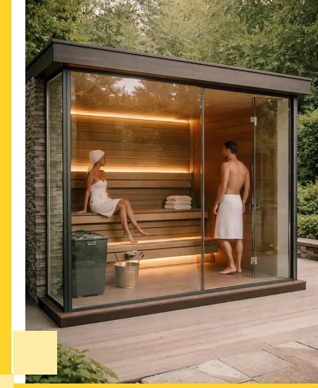 Сауна стеклянная и двери для сауны в Георгиевске от 257675 р. | ЭриданГрг
