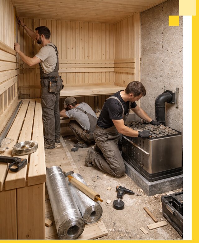 Индивидуальные сауны на заказ в Георгиевске под ключ, проект и монтаж