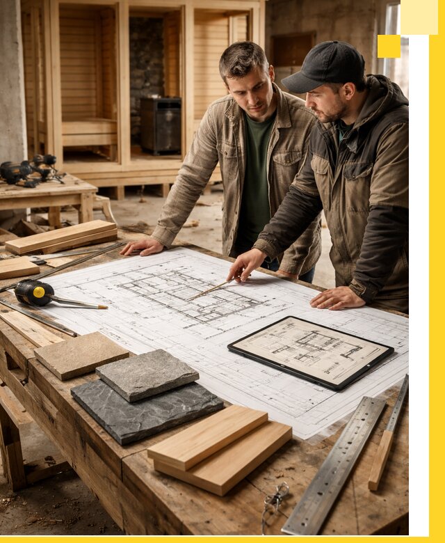 Проекты бань под ключ и планы строительства в Георгиевске