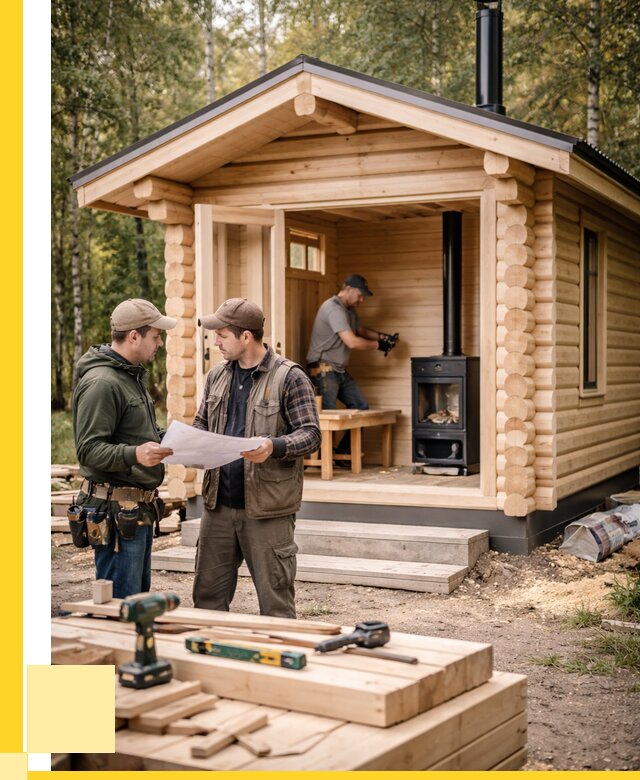 Монтаж бань под ключ в Георгиевске — от 206140 р. | ЭриданГрг