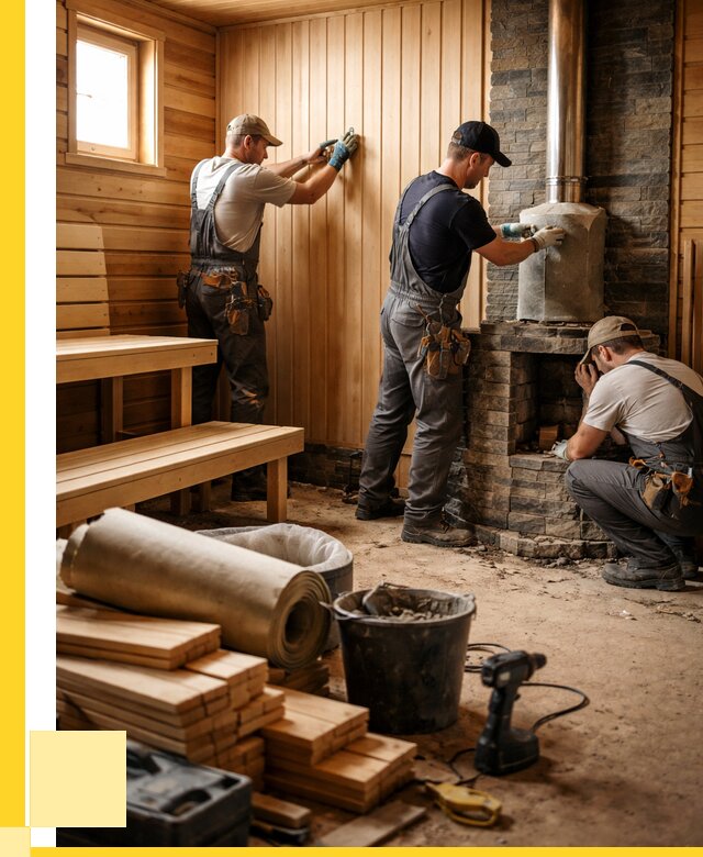 Ремонт бань под ключ в Георгиевске от 46382 р. | ЭриданГрг