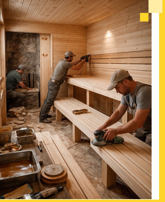 Профессиональная отделка бань в Георгиевске под ключ, с гарантией