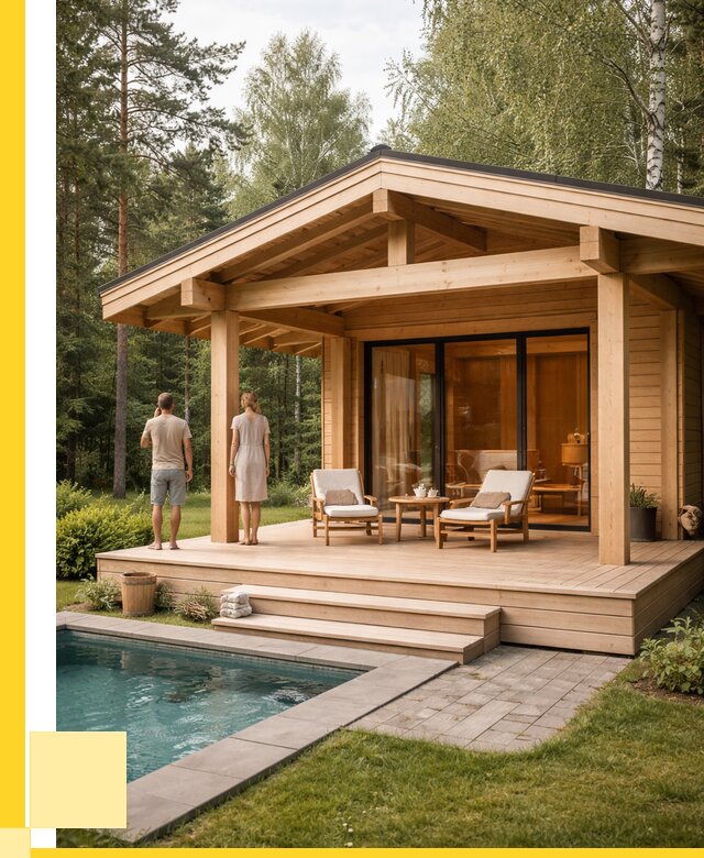 Бани с террасой под ключ в Георгиевске от 618420 р. | ЭриданГрг