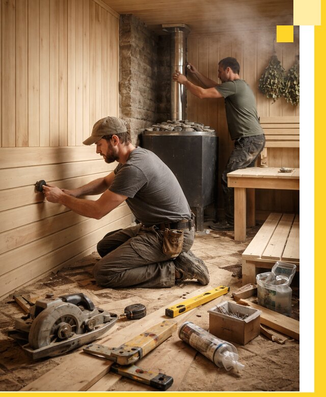 Полное строительство и оснащение парных под ключ в Георгиевске