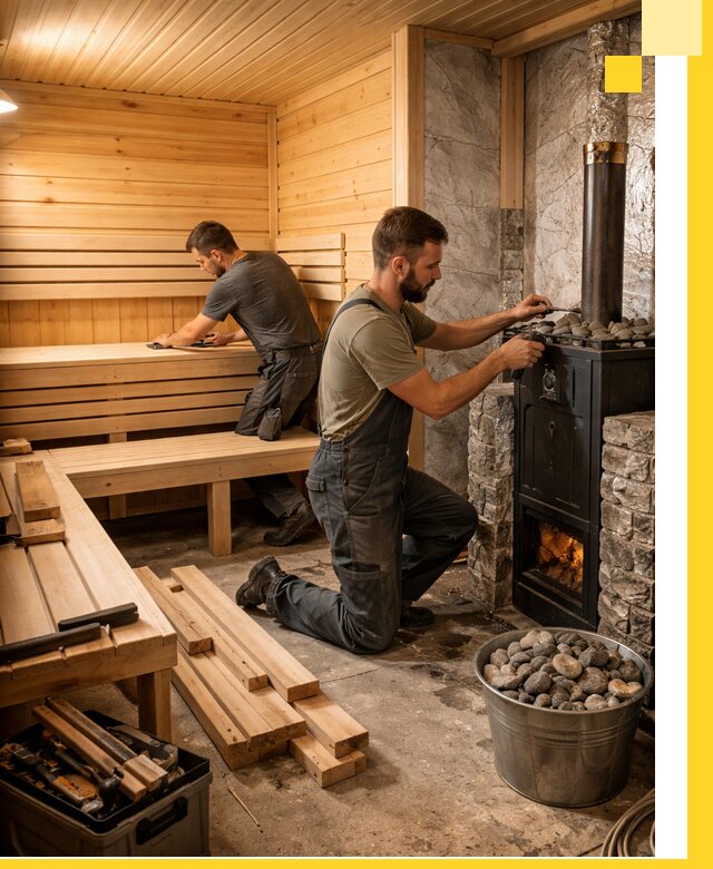 Дизайн и строительство интерьеров бань под ключ в Георгиевске