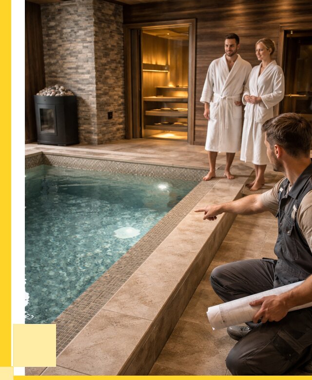 Проект бани с бассейном под ключ в Георгиевске от 66996 р. | ЭриданГрг