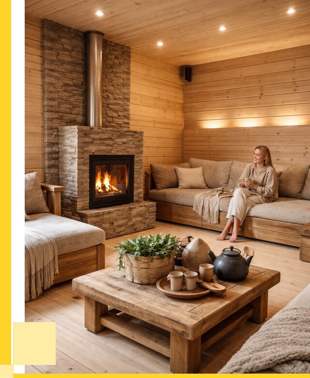 Проект бани с комнатой отдыха в Георгиевске от 36075 р. | ЭриданГрг