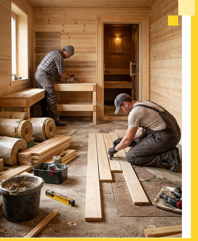 Индивидуальный проект бани с комнатой отдыха под ключ в Георгиевске