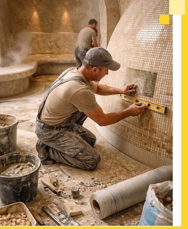 Хамам под ключ в Георгиевске: проектирование, строительство, отделка