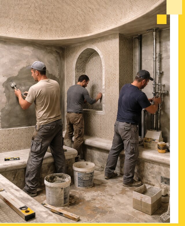 Профессиональный монтаж хамамов под ключ в Георгиевске с гарантией