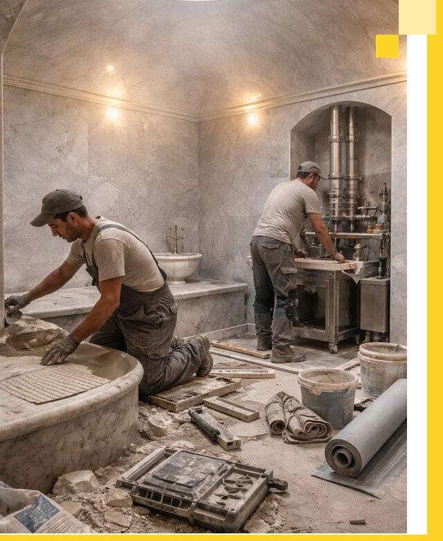 Строительство турецких бань хаммам под ключ в Георгиевске