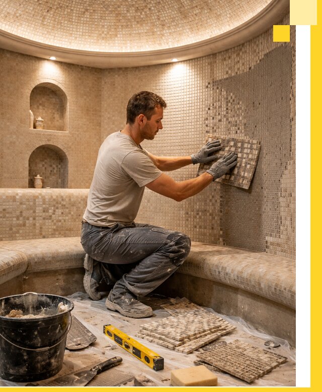 Устройство и монтаж домашнего хамама под ключ в Георгиевске