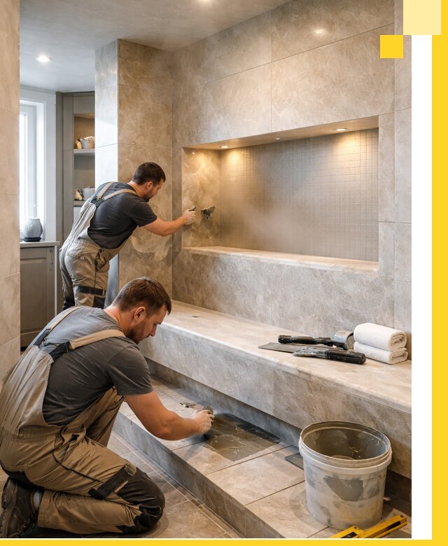 Профессиональное строительство хамама в квартире в Георгиевске