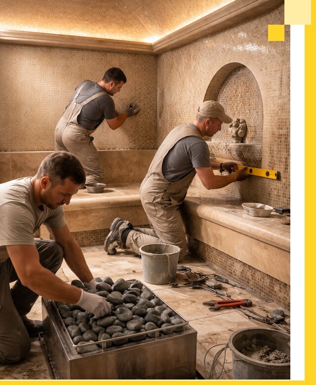 Проектирование и строительство хамама и сауны в Георгиевске