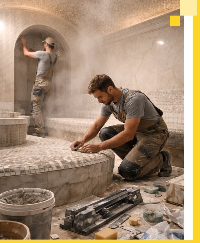 Профессиональный дизайн хамама и SPA под ключ в Георгиевске