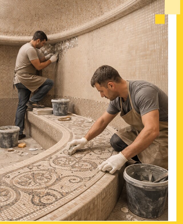 Плитка для хамама в Георгиевске, укладка, подбор и поставка