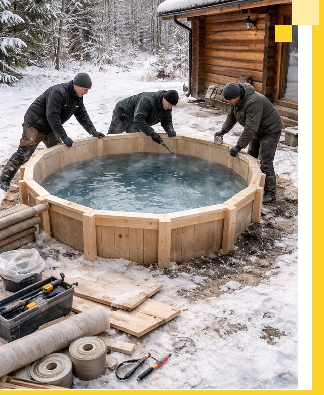 Изготовление и установка ледяных купелей под ключ в Георгиевске